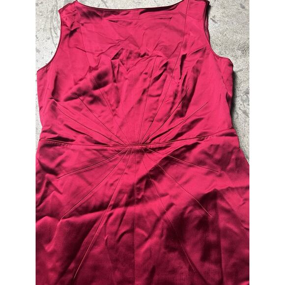 Banana Republic Women's sz 6 Polyester‎ Blend Magenta Dress - Picture 3 of 6